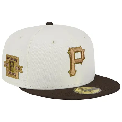 Pittsburgh Pirates Fanatics Branded League Logo Cuffed Knit Hat with Pom -  Black/Gold