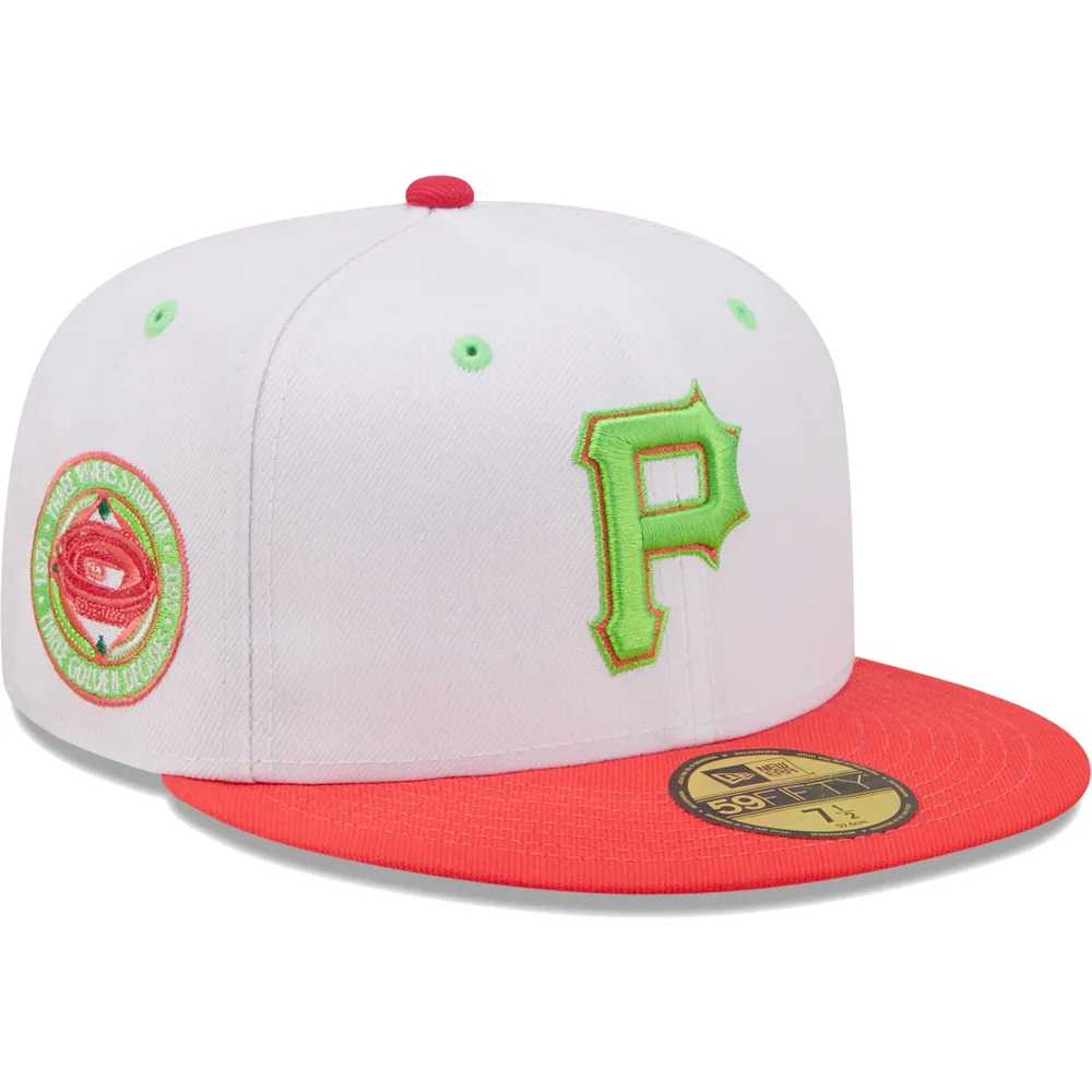 Men's Texas Rangers New Era White/Pink Globe Life Field Inaugural Season  59FIFTY Fitted Hat