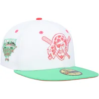 Casquette ajustée 59FIFTY Pittsburgh Pirates Watermelon Lolli New Era pour homme, blanc/vert