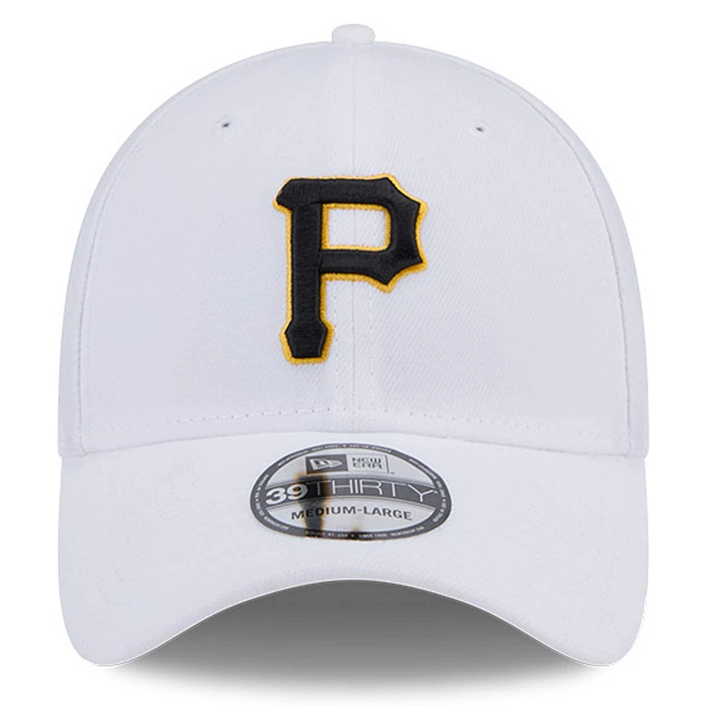 Men's New Era White Pittsburgh Pirates 39THIRTY Flex Hat