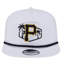 Men's New Era  White Pittsburgh Pirates  Palm Golfer Snapback Hat