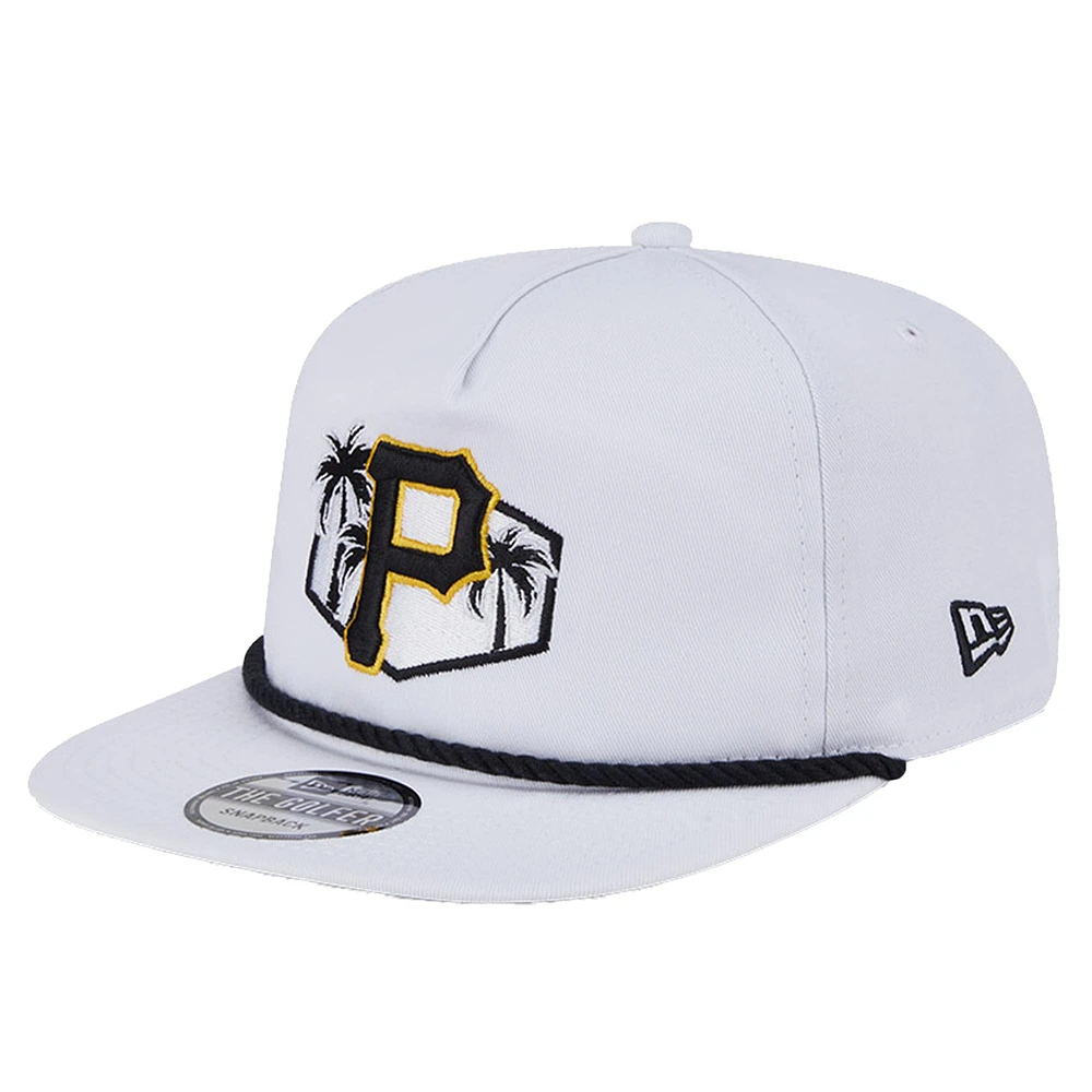 Men's New Era  White Pittsburgh Pirates  Palm Golfer Snapback Hat