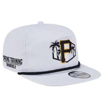 Men's New Era  White Pittsburgh Pirates  Palm Golfer Snapback Hat