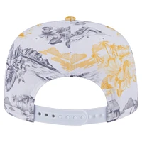Casquette snapback blanche à imprimé Island Golfer des Pirates de Pittsburgh de New Era pour homme