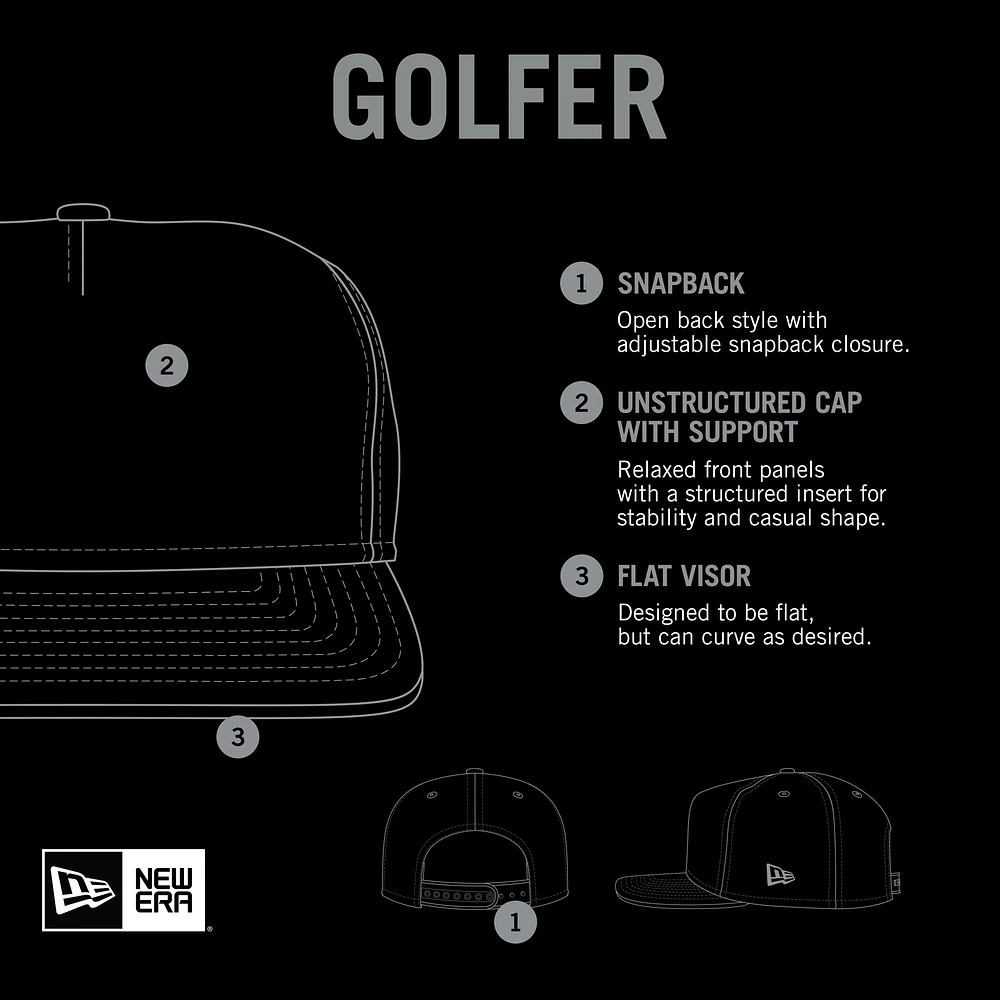 Men's New Era White Pittsburgh Pirates Spring Spectrum Golfer Snapback Hat