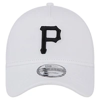Men's New Era White Pittsburgh Pirates TC A-Frame 9FORTY Adjustable Hat