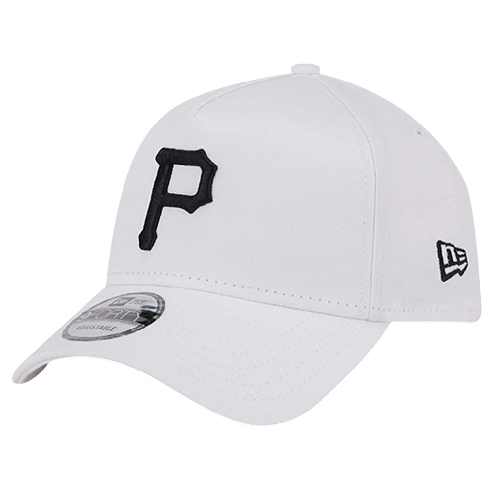 Men's New Era White Pittsburgh Pirates TC A-Frame 9FORTY Adjustable Hat