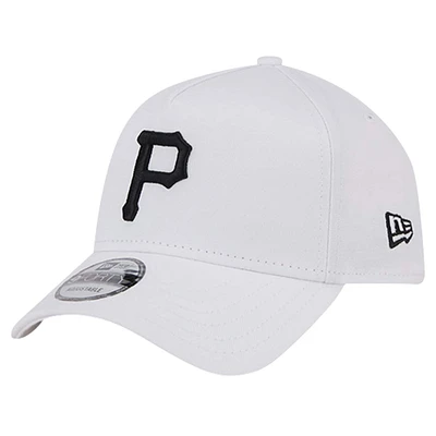 Men's New Era White Pittsburgh Pirates TC A-Frame 9FORTY Adjustable Hat