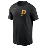 T-shirt avec nom et numéro Nike Aroldis Chapman pour hommes, noir, Pittsburgh Pirates Fuse