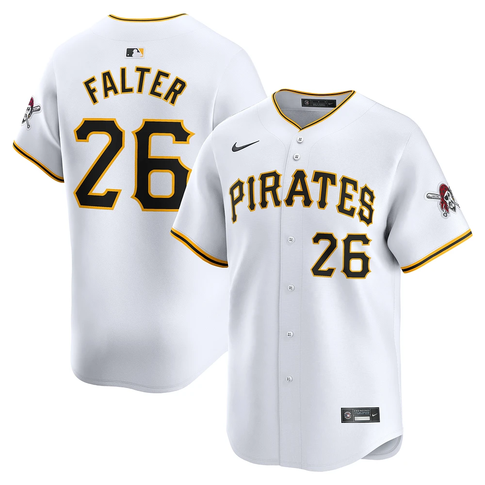 Maillot de joueur Nike Bailey Falter blanc Pittsburgh Pirates Home Limited pour homme