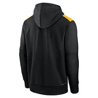 Men's Nike  Black Pittsburgh Pirates Authentic Collection City Connect Therma Pullover Hoodie