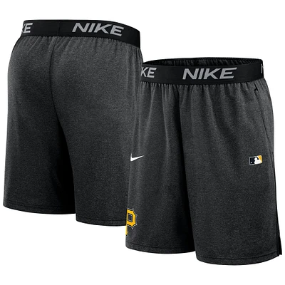 Short Nike Performance Knit pour homme, collection authentique des Pirates de Pittsburgh, noir