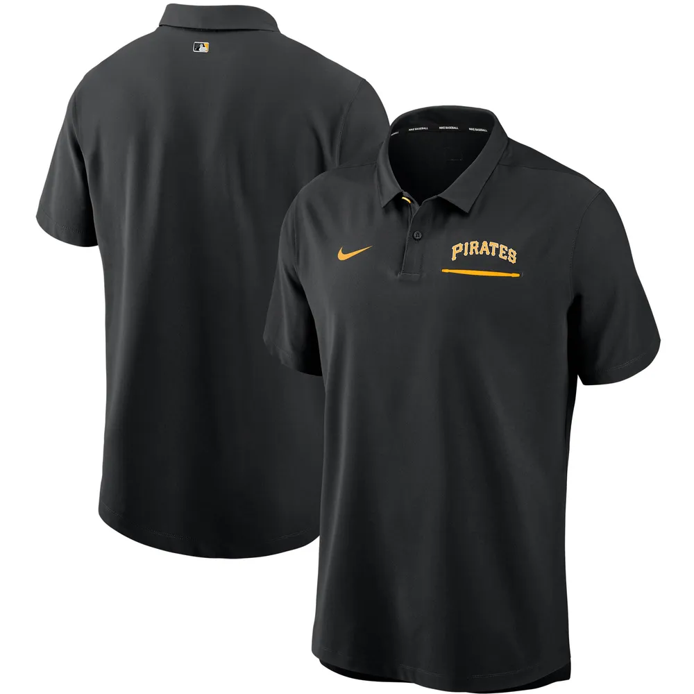 Antigua Men's Pittsburgh Pirates Black Legacy Polo