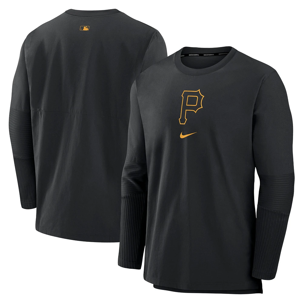 Men's Nike Black Pittsburgh Pirates Authentic Collection Player Performance Pullover Sweatshirt