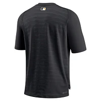 Men's Nike Black Pittsburgh Pirates Authentic Collection Pregame Raglan Performance V-Neck T-Shirt