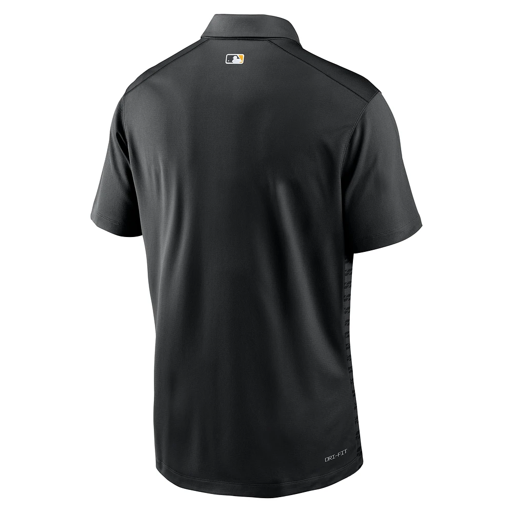 Men's Nike Black Pittsburgh Pirates Authentic Collection Victory Performance Polo
