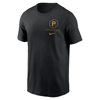 T-shirt double Nike Pittsburgh Pirates City Connect pour homme, noir