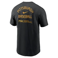 T-shirt double Nike Pittsburgh Pirates City Connect pour homme, noir