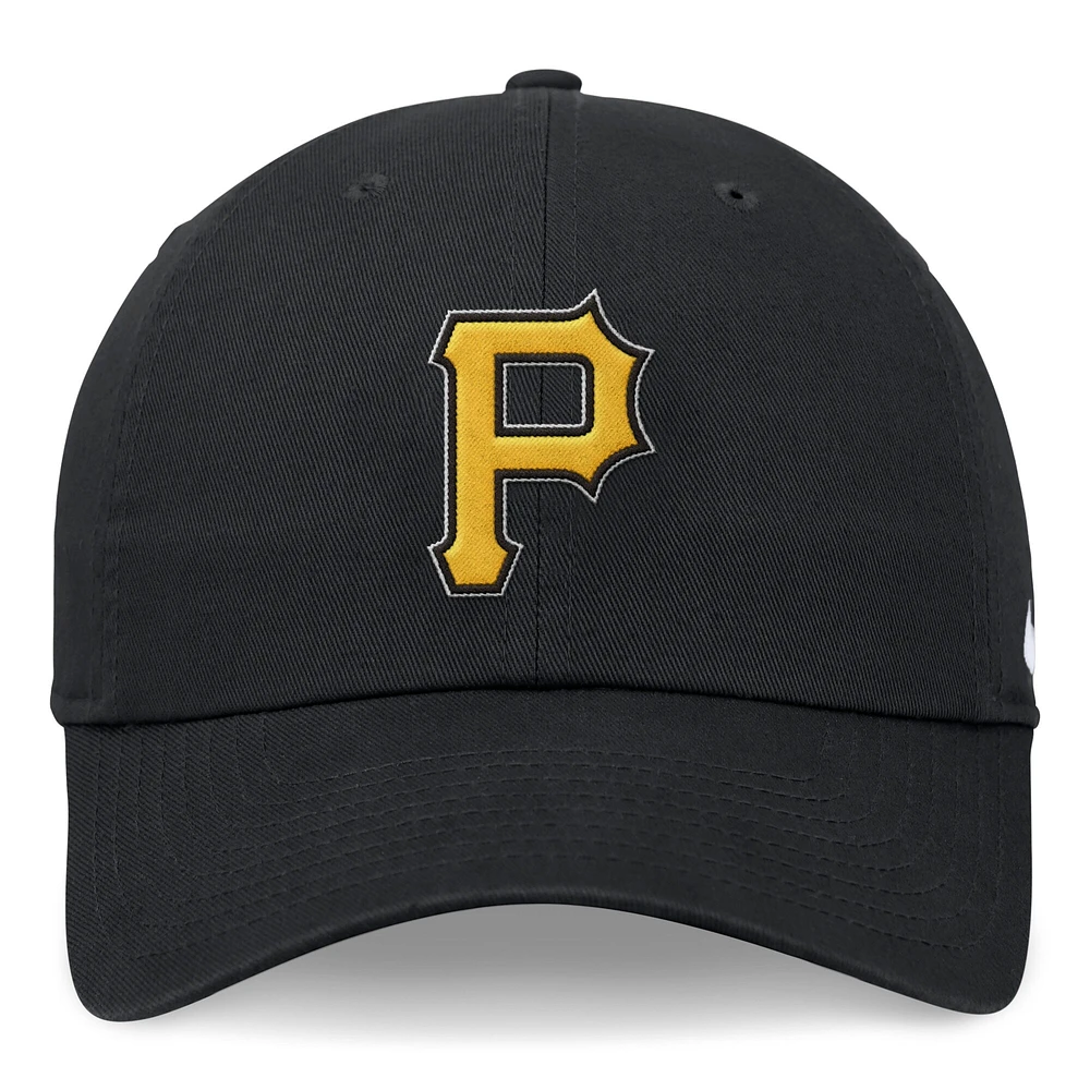 Casquette réglable Nike noire Pittsburgh Pirates Club pour homme