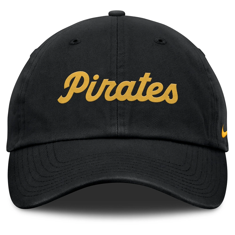 Casquette ajustable Nike noire Pittsburgh Pirates Club pour homme