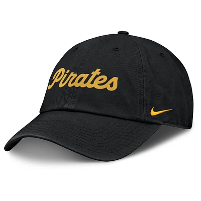 Casquette ajustable Nike noire Pittsburgh Pirates Club pour homme