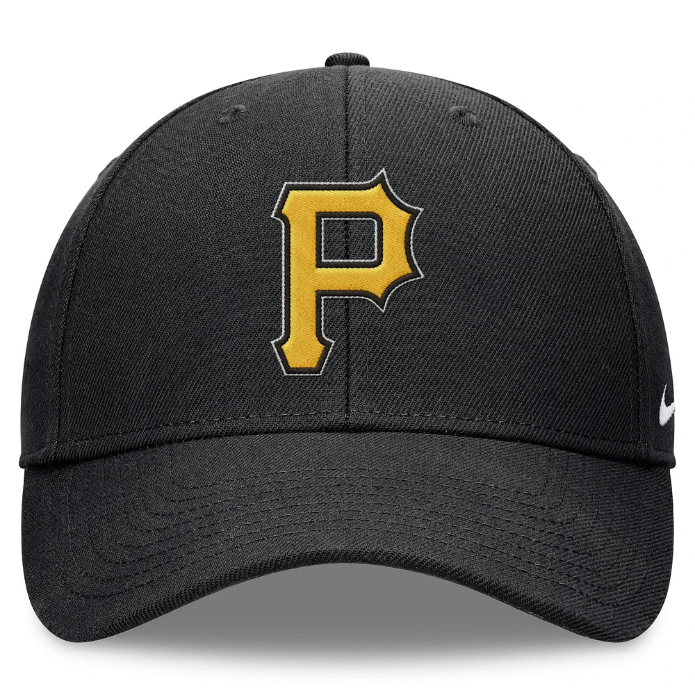 Casquette ajustable Nike Pittsburgh Pirates Club Performance pour homme noire