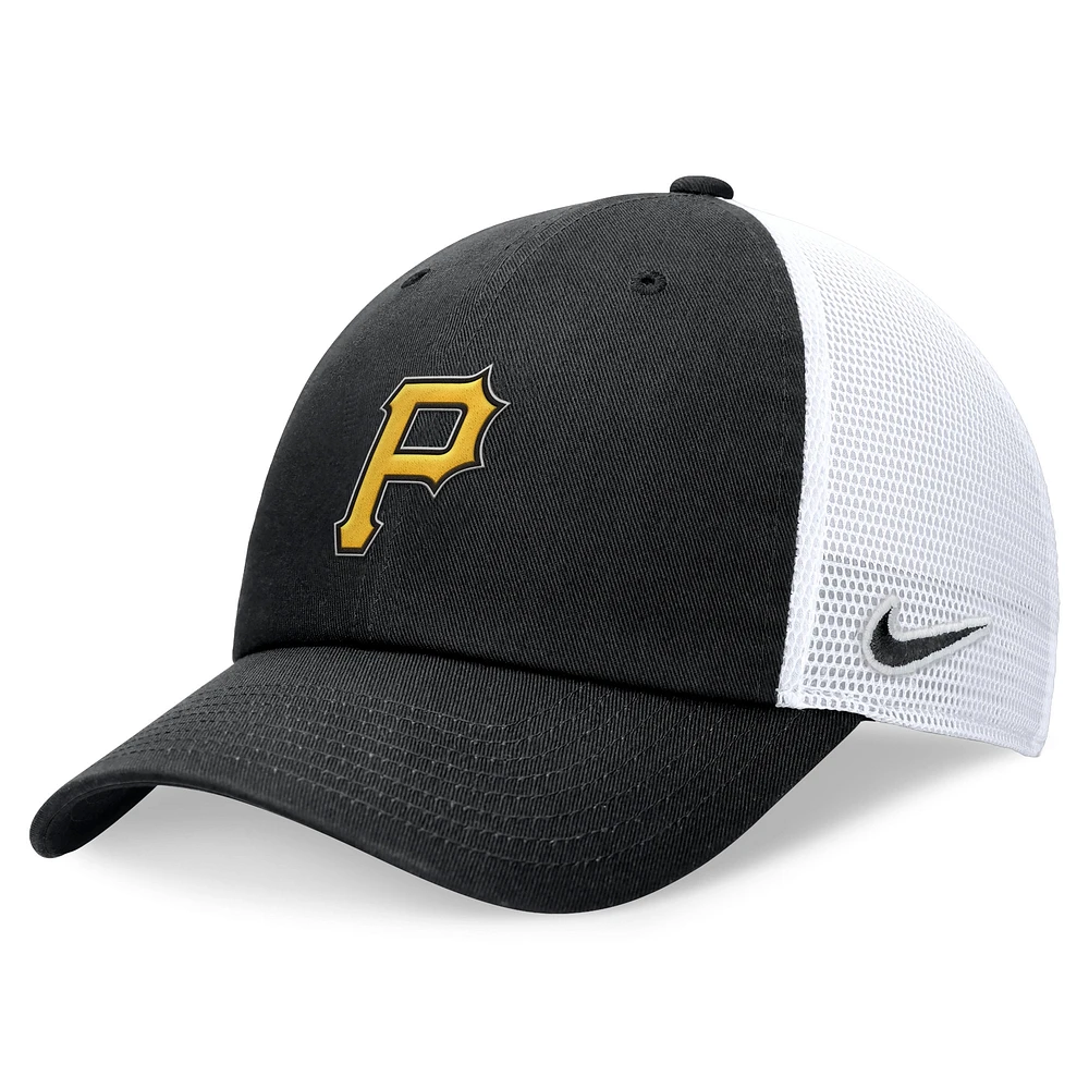 Men's Nike Black Pittsburgh Pirates Club Trucker Adjustable Hat