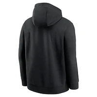 Men's Nike Black Pittsburgh Pirates Cooperstown Collection Logo Club Pullover Hoodie