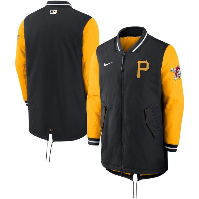 Veste entièrement zippée Nike noire Pittsburgh Pirates Dugout Performance pour homme