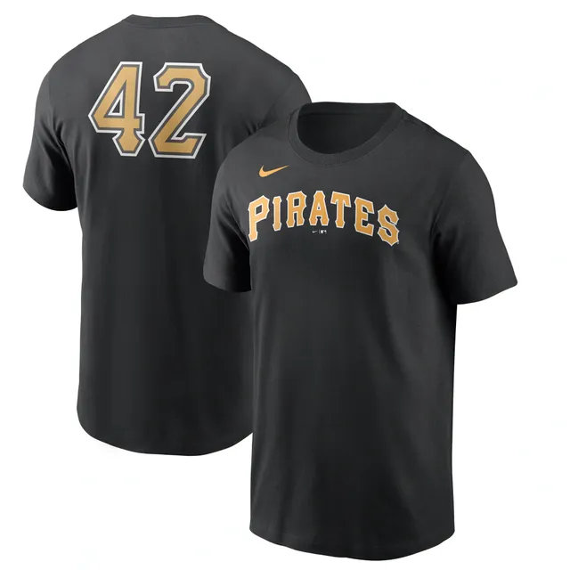 Lids Pittsburgh Pirates Nike Jackie Robinson Day Team 42 T-Shirt - Black