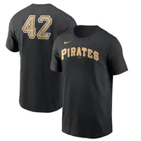 Pittsburgh Pirates Nike Jackie Robinson Day Team 42 T-Shirt - Black