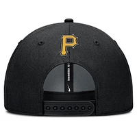 Casquette ajustable Nike noire Pittsburgh Pirates Rise Gaberdine pour homme