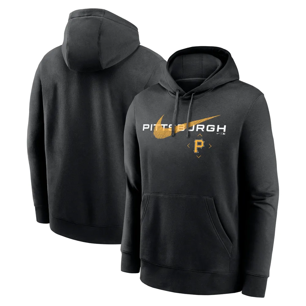 Men's Nike Black Pittsburgh Pirates Swoosh NeighborHOOD Pullover Hoodie