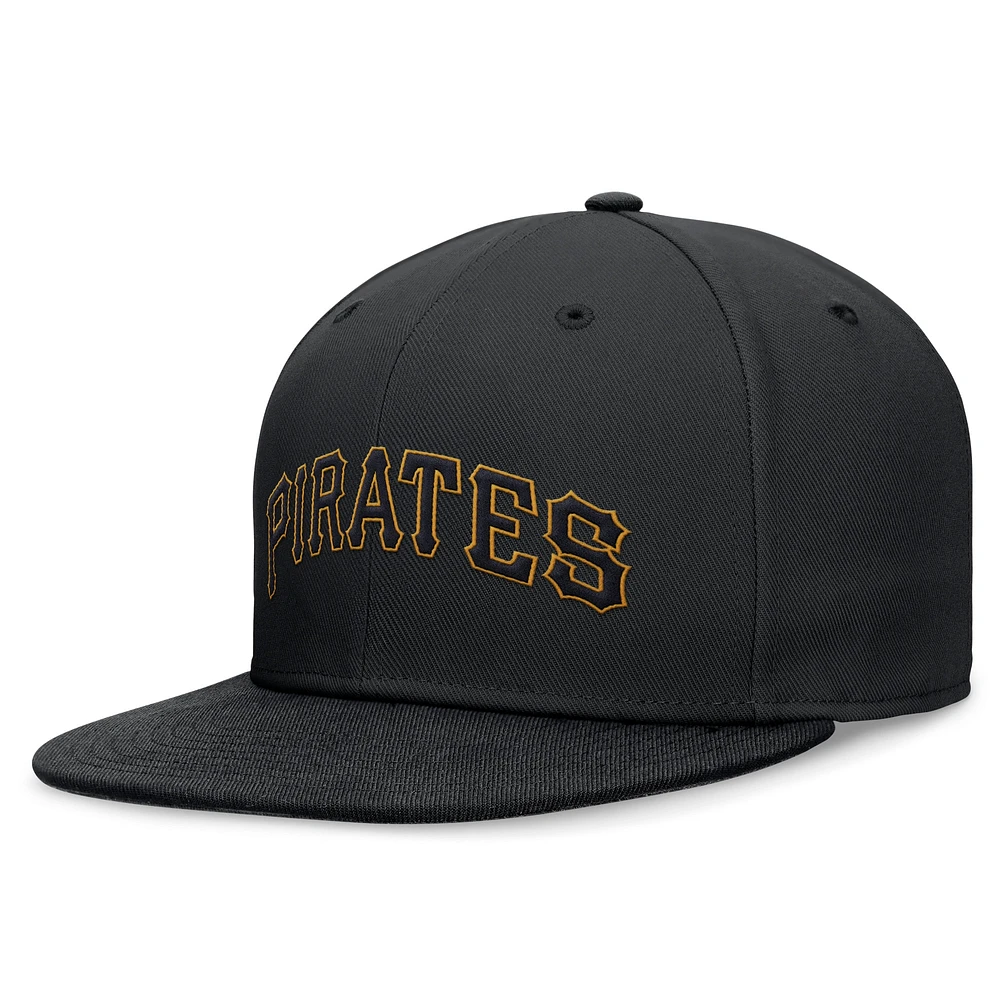 Men's Nike Black Pittsburgh Pirates True Performance Fitted Hat