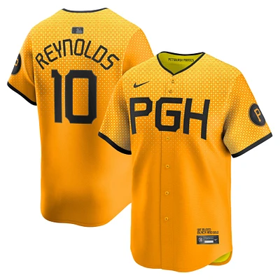 Maillot de joueur Nike Bryan Reynolds Gold Pittsburgh Pirates City Connect Limited pour homme