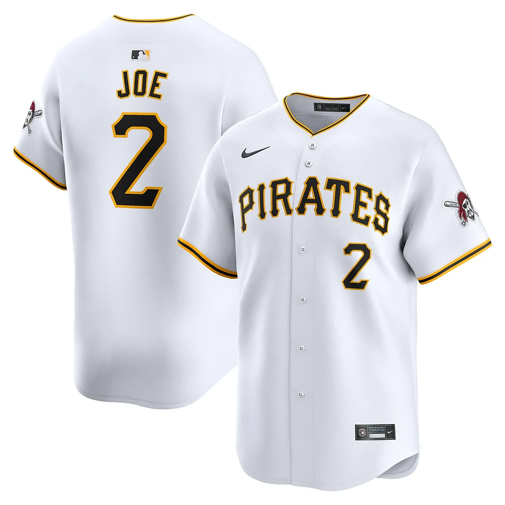 Men's Nike Connor Joe White Pittsburgh Pirates Home Limited Player Jersey