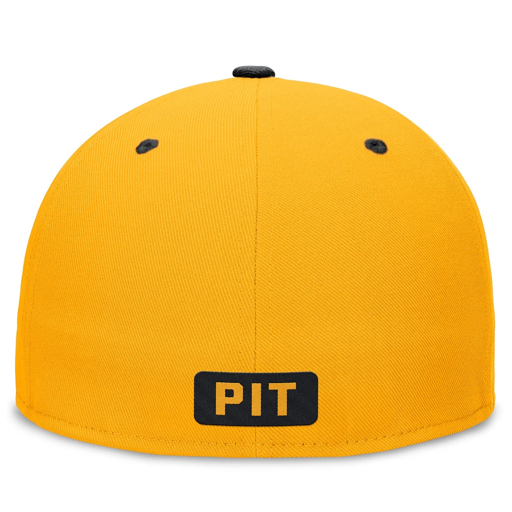 Casquette ajustée Nike Or/Noir Pittsburgh Pirates City Connect True pour homme