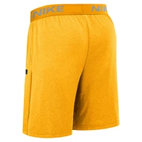 Short en tricot Nike Gold Pittsburgh Pirates Authentic Collection City Connect Performance pour homme