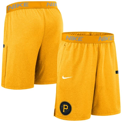 Short en tricot Nike Gold Pittsburgh Pirates Authentic Collection City Connect Performance pour homme