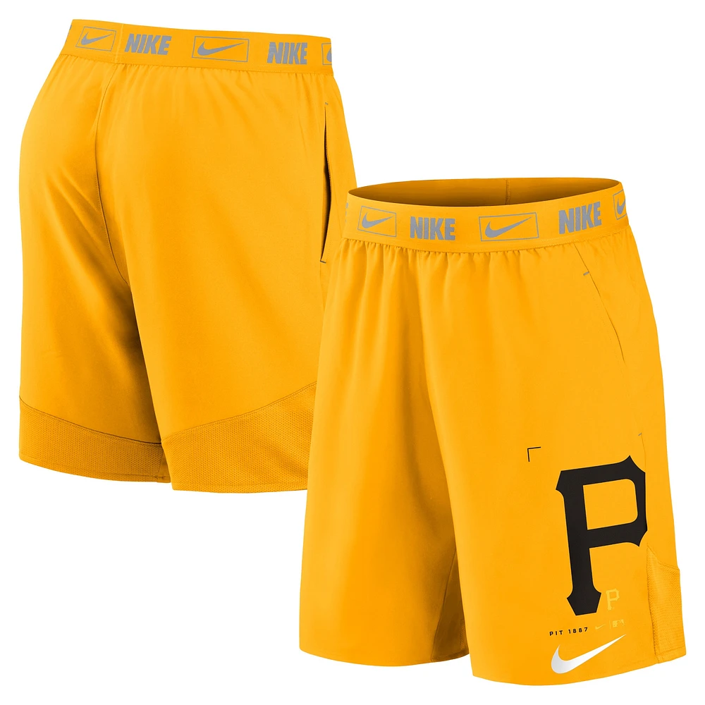 Men's Nike Gold Pittsburgh Pirates Bold Express - Performance Shorts