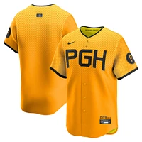 Men's Nike  Gold Pittsburgh Pirates City Connect Limited Jersey