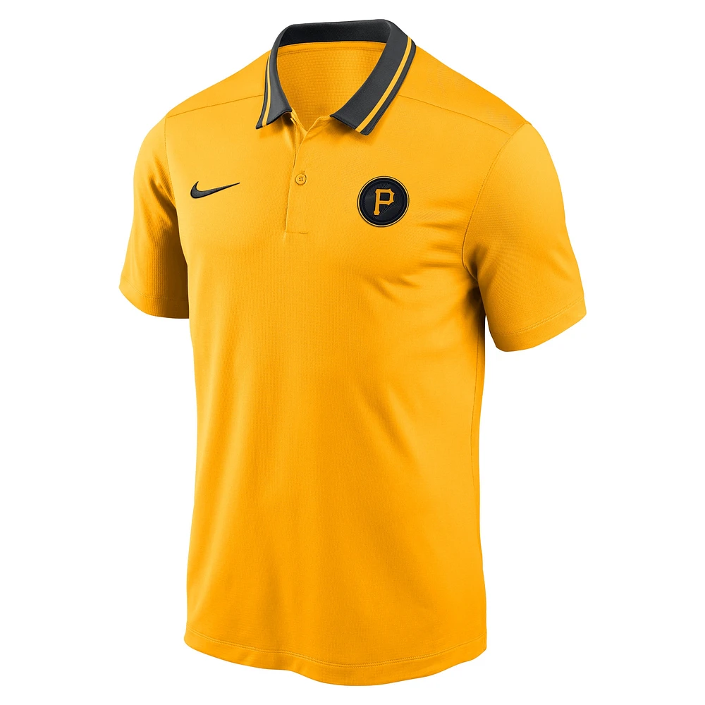 Polo en tricot Nike Gold Pittsburgh Pirates City Connect Performance pour homme