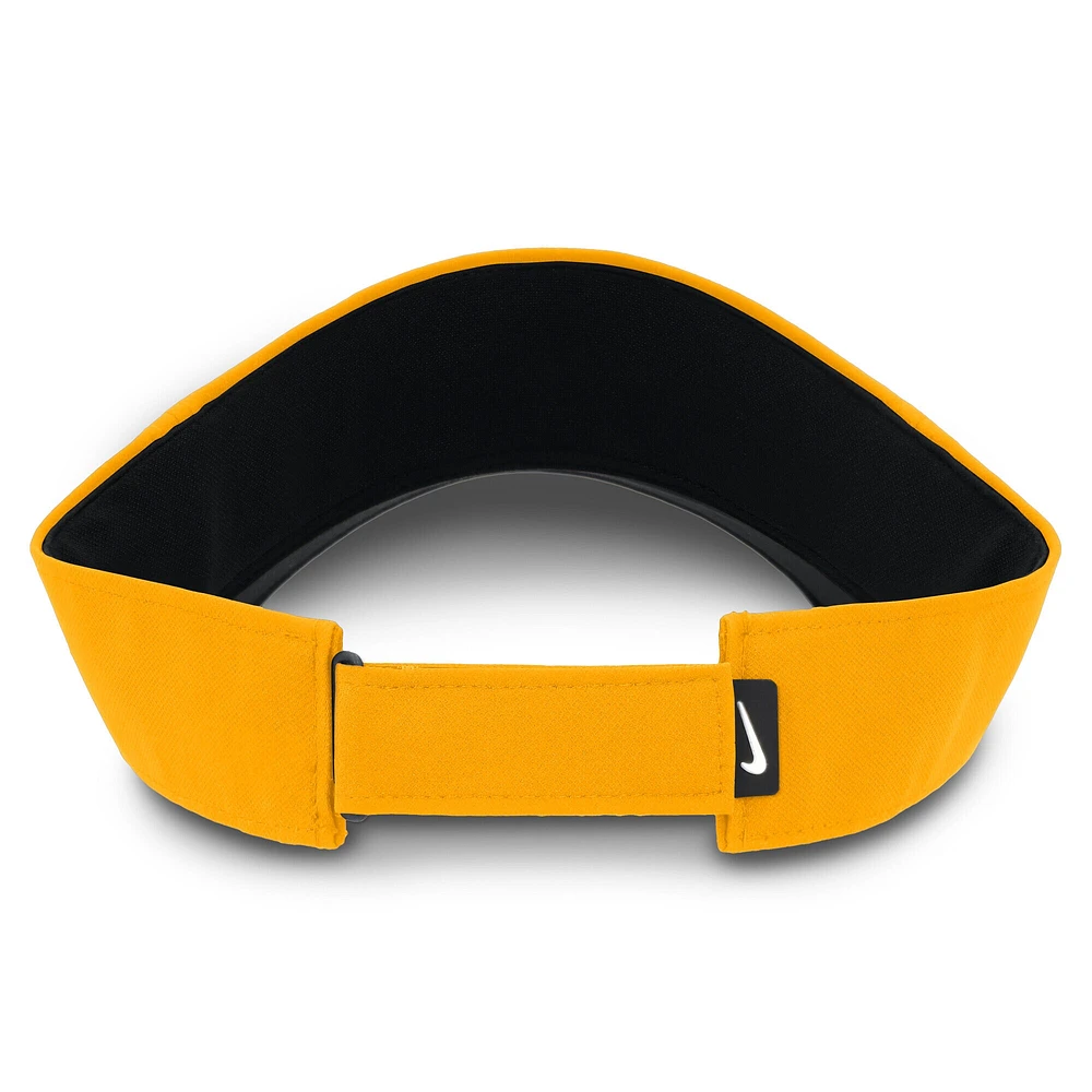 Men's Nike Gold Pittsburgh Pirates Primetime Bozz Ace Performance Adjustable Visor
