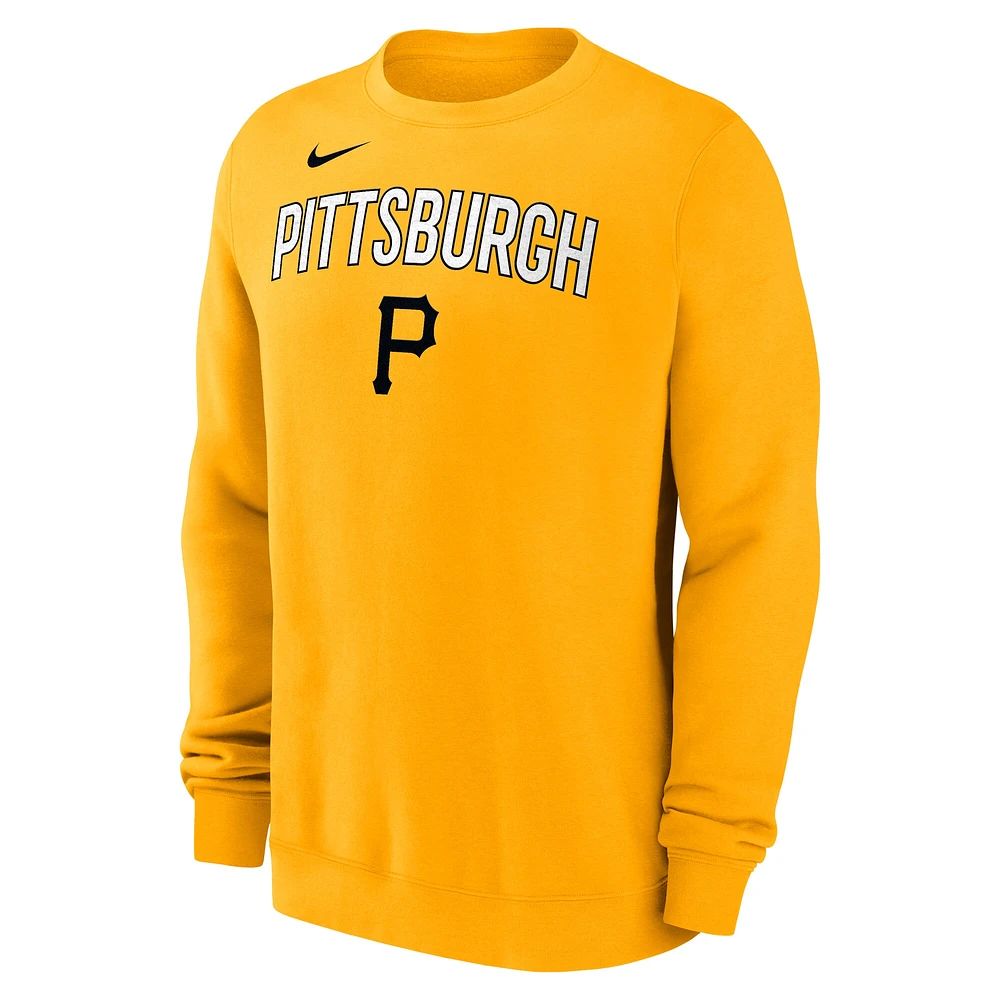 Men's Nike Gold Pittsburgh Pirates Pullover Sweatshirt