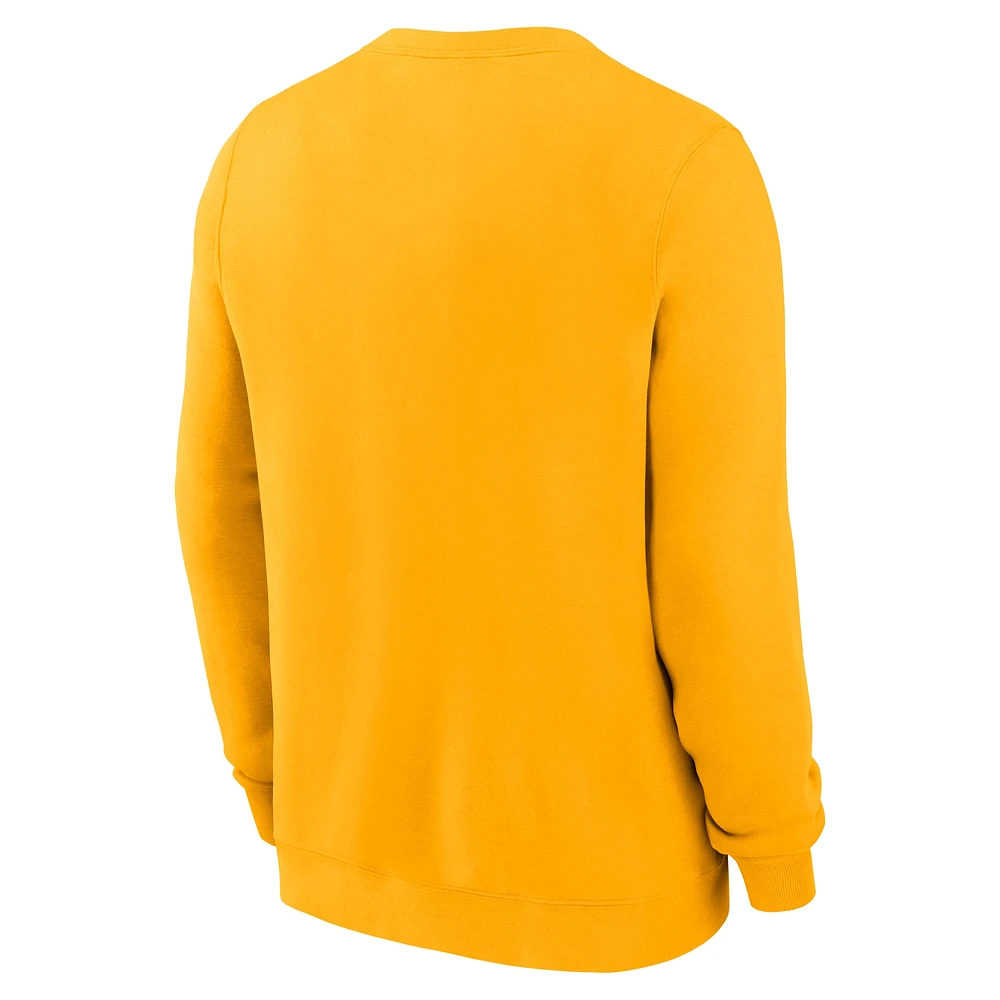 Men's Nike Gold Pittsburgh Pirates Pullover Sweatshirt