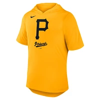 Men's Nike Gold Pittsburgh Pirates Tri-Blend Hoodie T-Shirt