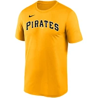 Men's Nike Gold Pittsburgh Pirates Wordmark Legend Performance T-Shirt