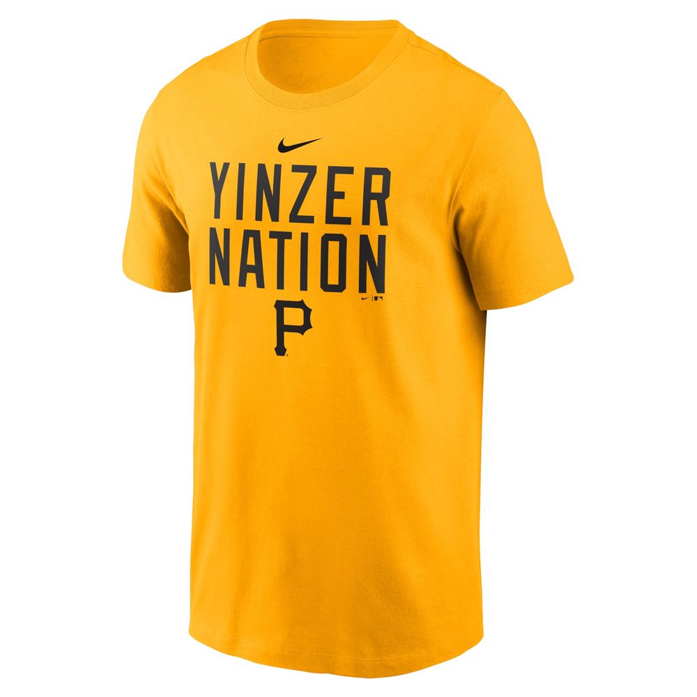 Men's Nike Gold Pittsburgh Pirates Yinzer Nation Local Team T-Shirt