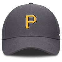 Casquette ajustable Nike Pittsburgh Pirates Club Performance pour homme, gris