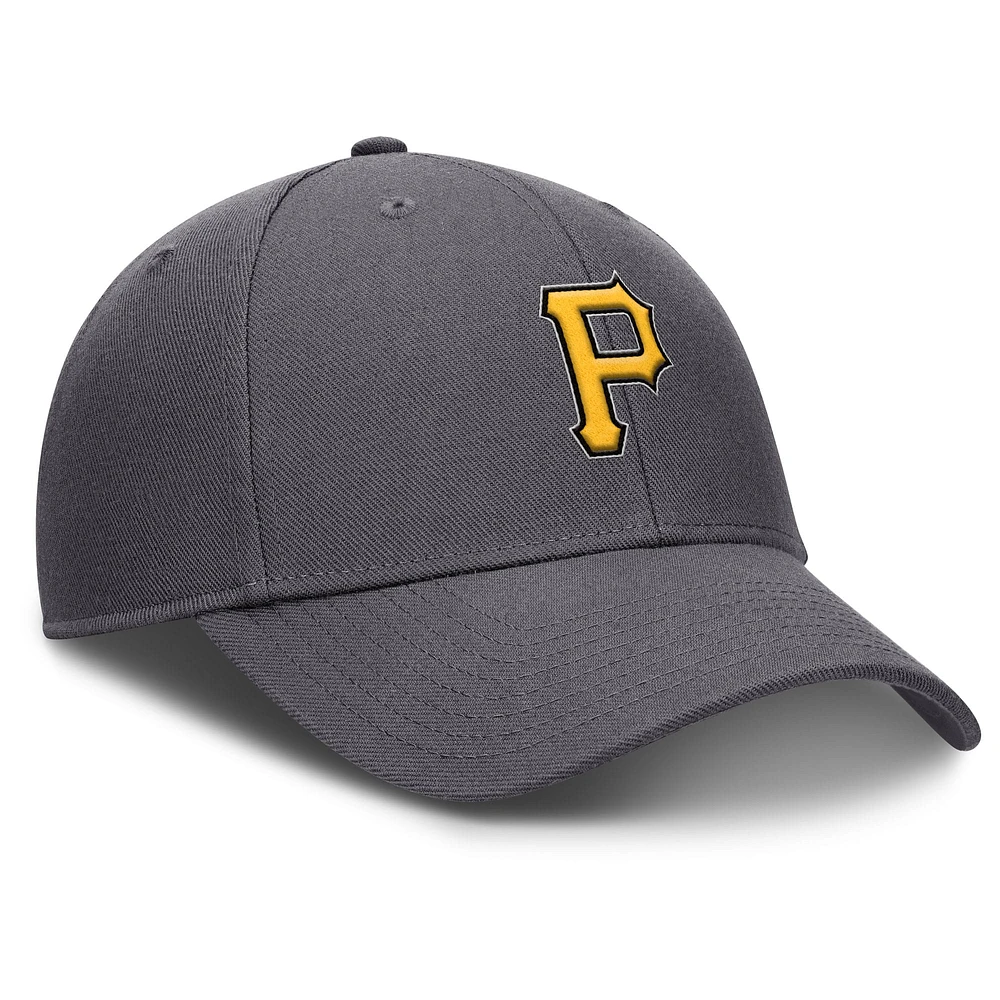 Men's Nike  Gray Pittsburgh Pirates Club Performance Adjustable Hat